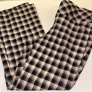 Torrid Plaid Black Grey Beige Bootcut Pants NWOT 2XS Petite Short